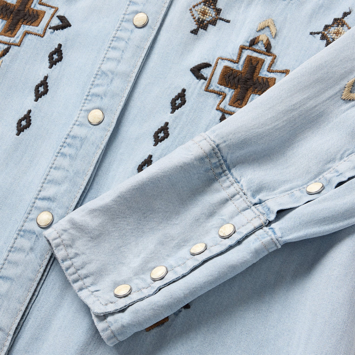 Stetson Floral Embroidered Western Dress