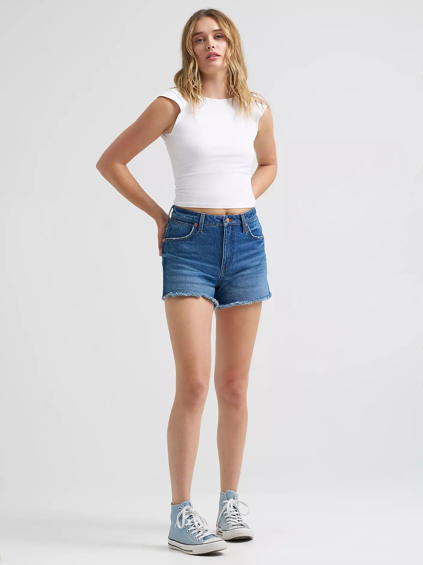 Wrangler® Cowboy Short - High Rise Color: Juniper