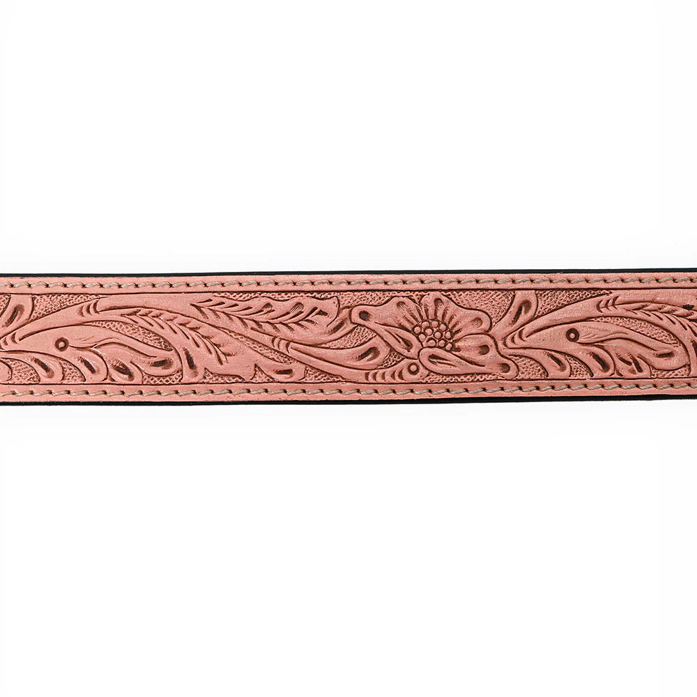 Tooled leather belt detail (141910-x)