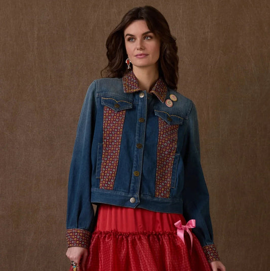 Woman in denim jacket, Member of the Country Club design.