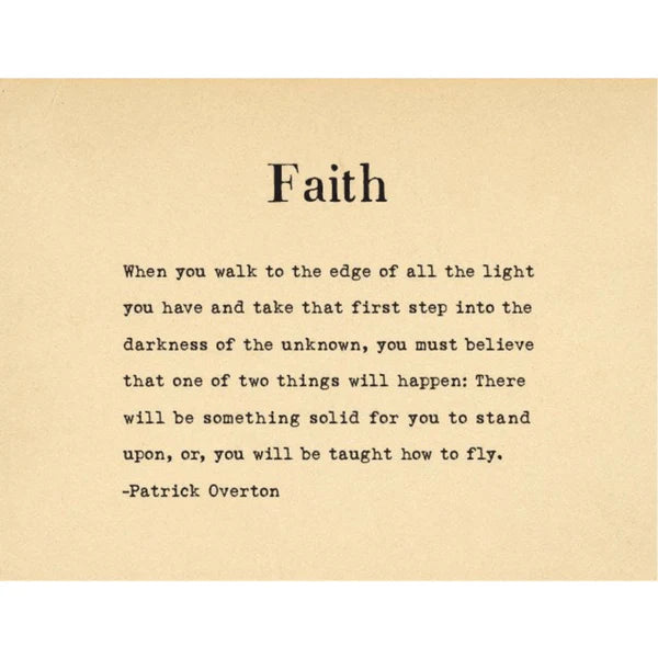Faith quote by Patrick Overton