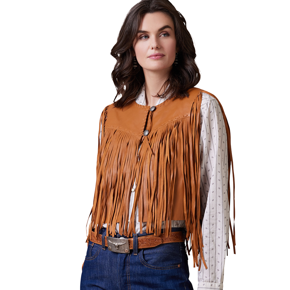 Sonora Vest 1818 - Brown Suede Fringe Vest
