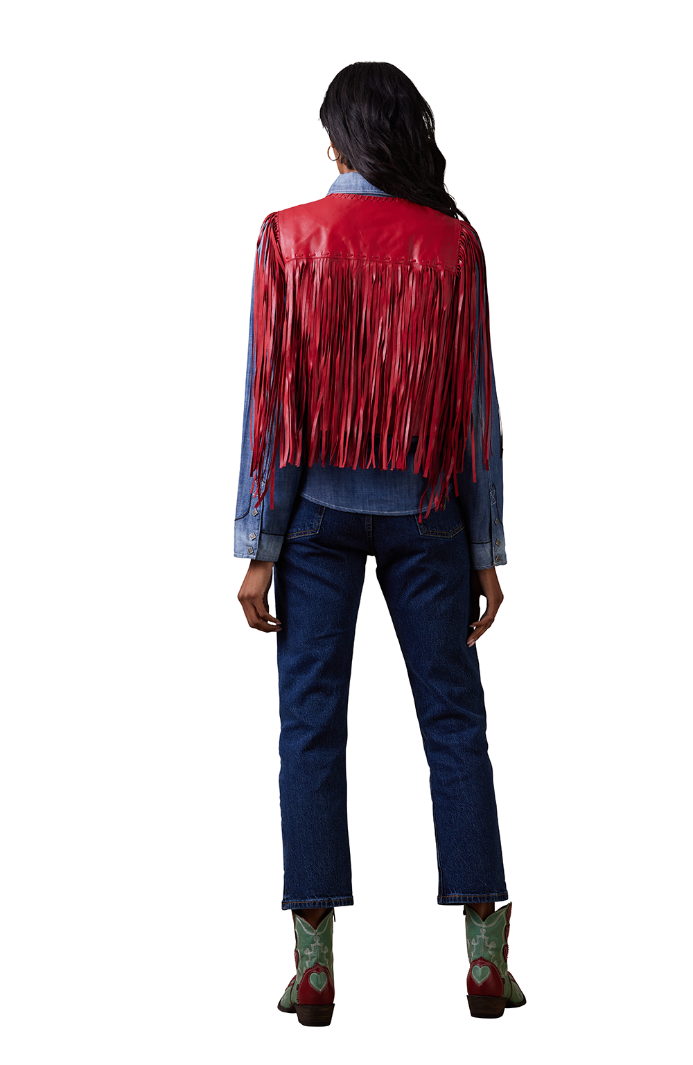 Sonora Vest with Red Fringe