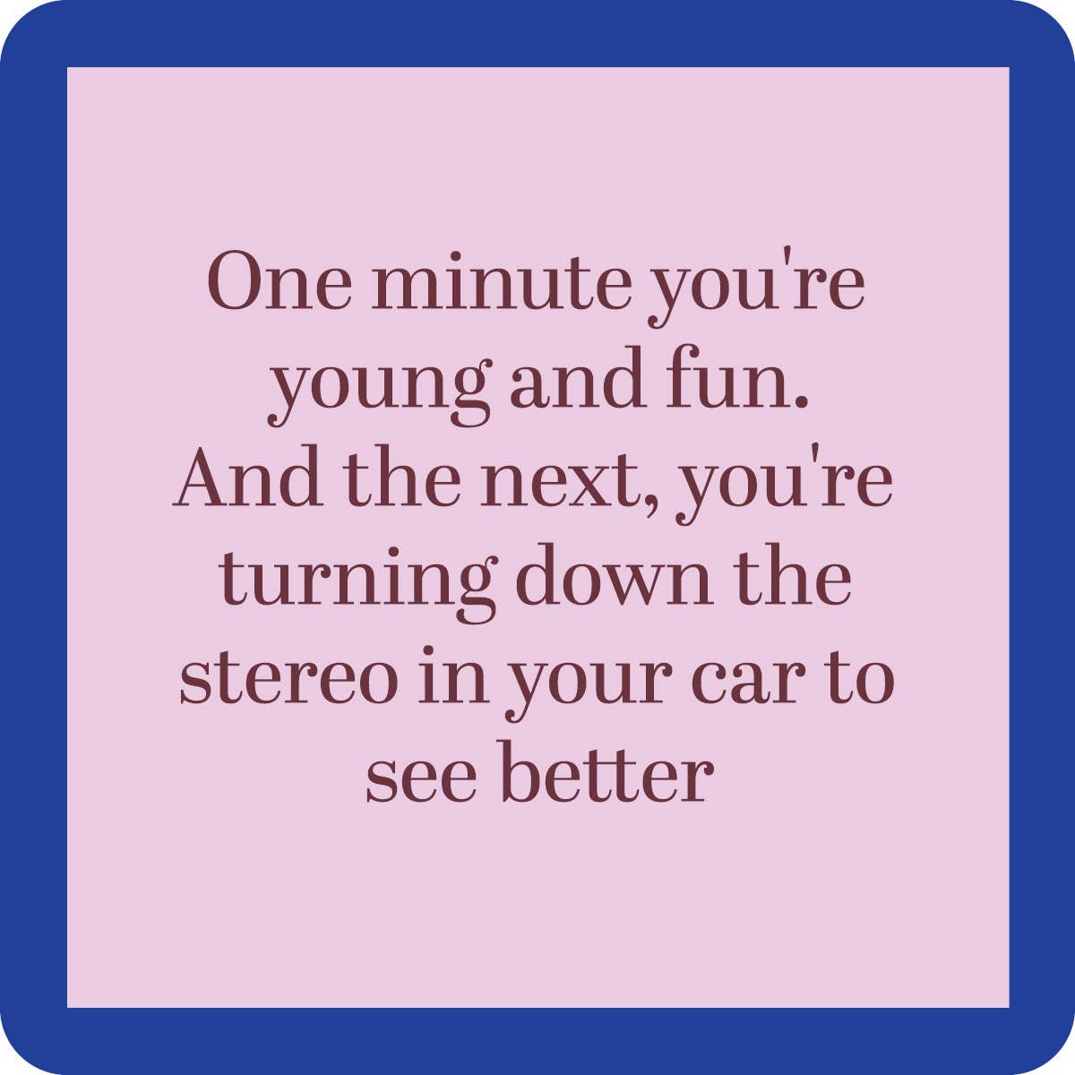 Square image with text about aging.