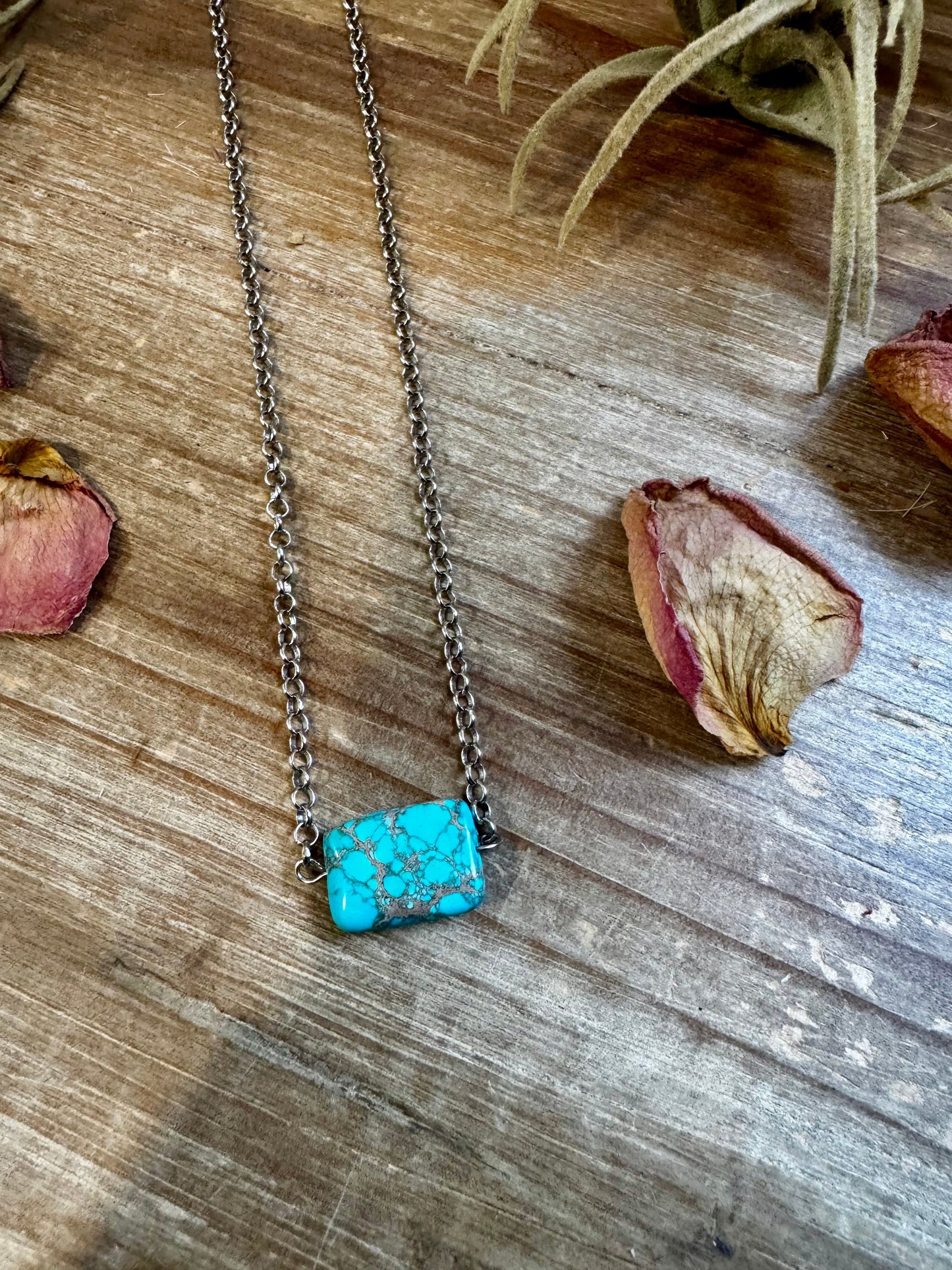 Turquoise stone necklace - 4F4AE8C3-BC99