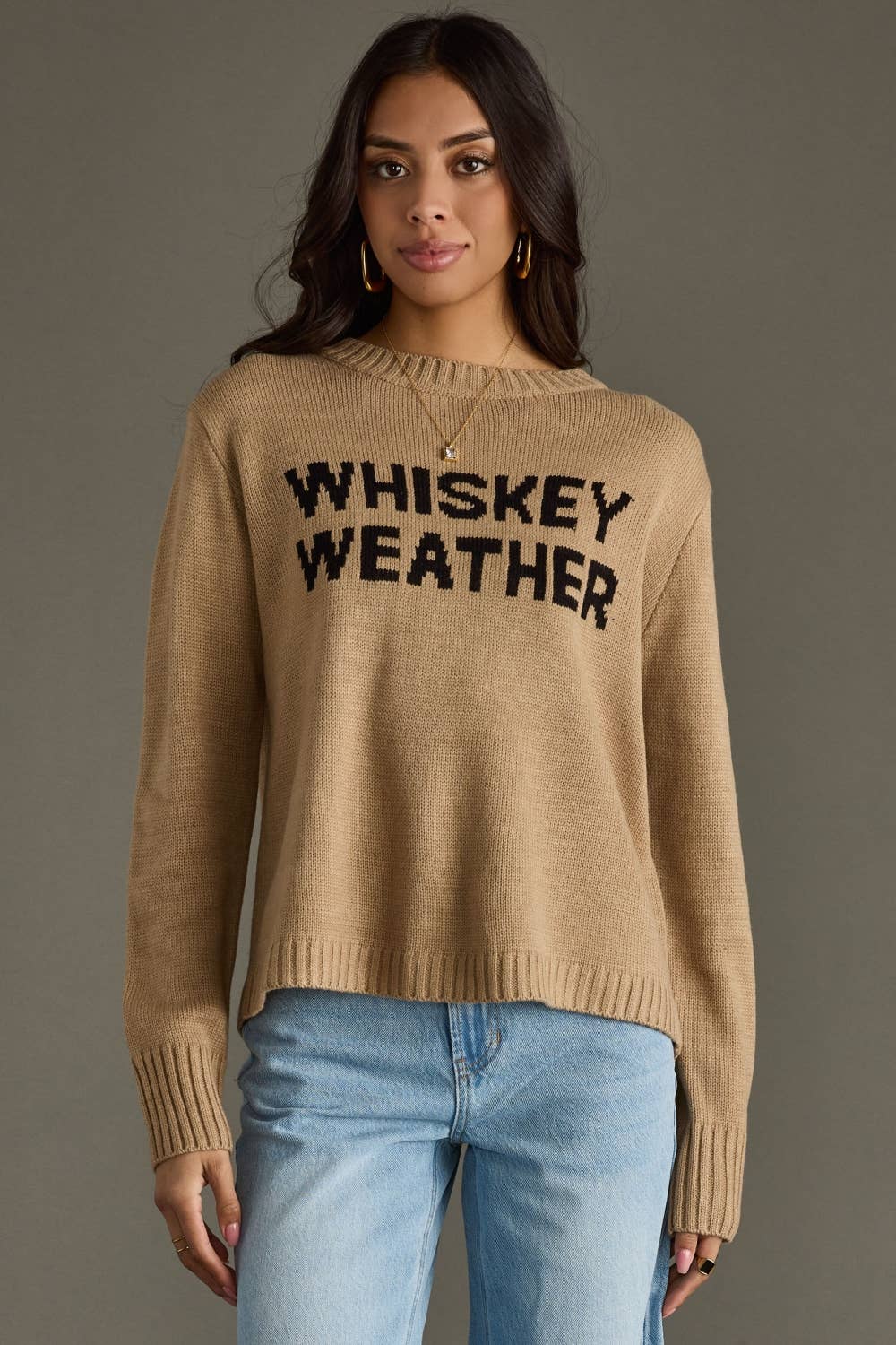Tan Whiskey Weather Sweater