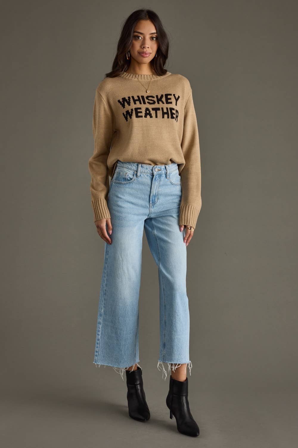 Tan Whiskey Weather Sweater
