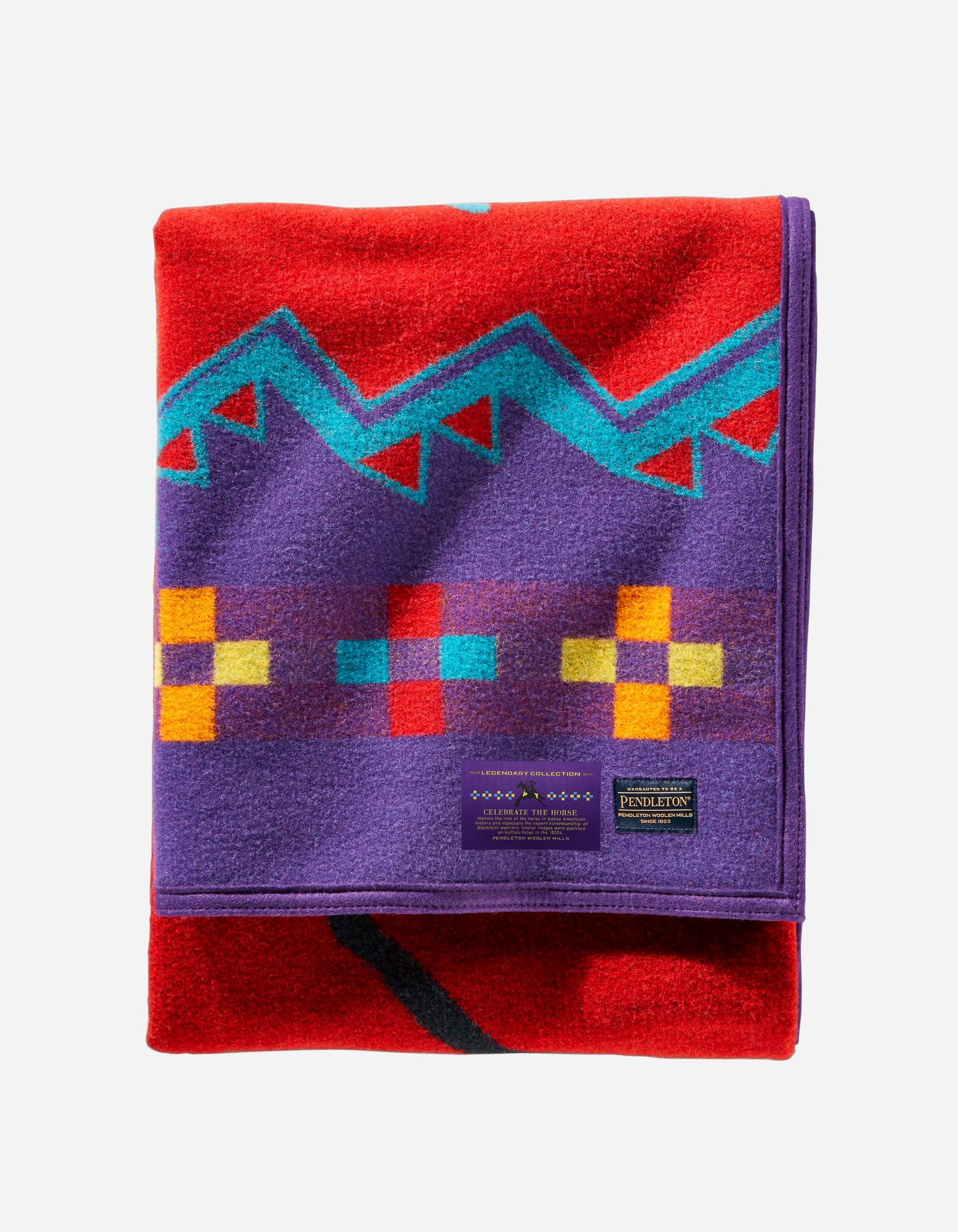 Red patterned blanket, 70691, ALT2
