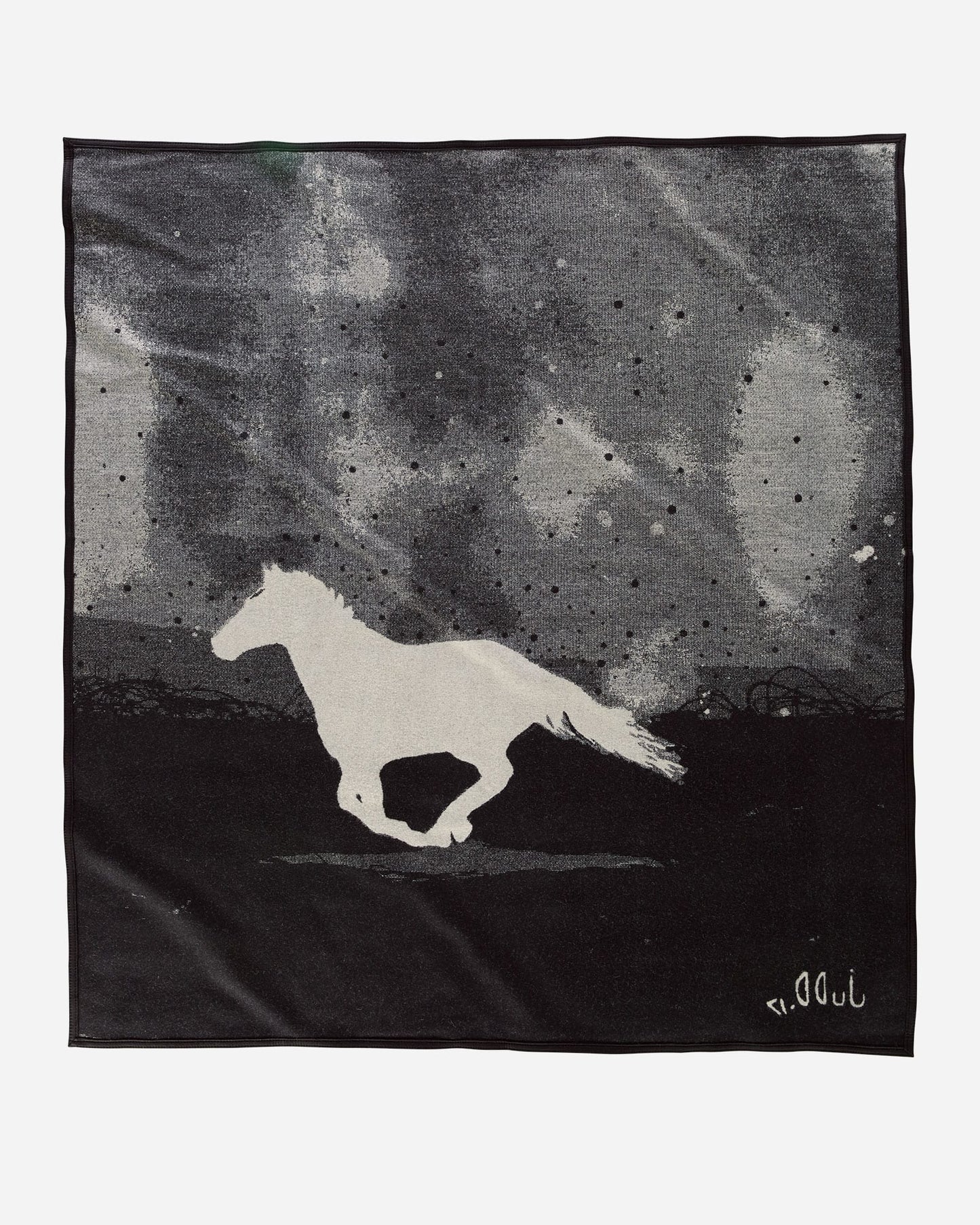 Running horse bandana with starry sky design