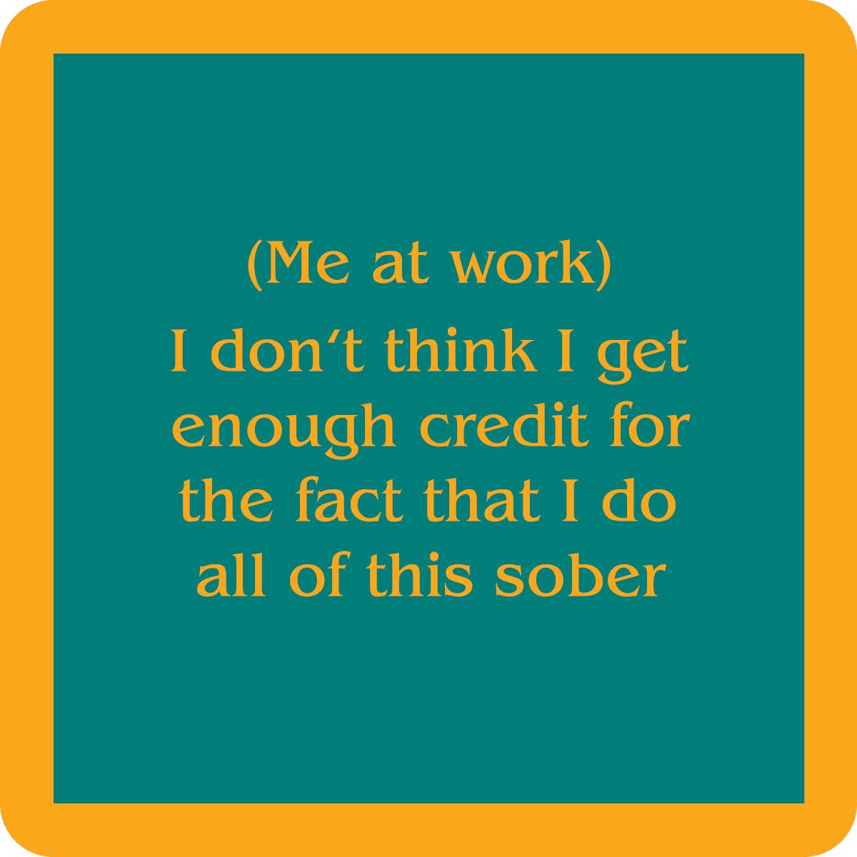 Text on a teal background with an orange border.