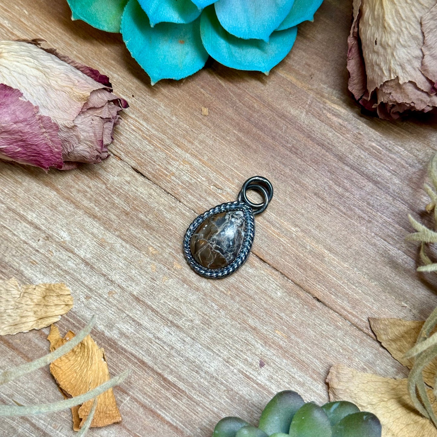 FREE Sterling Silver Necklace + MJ Brown Wild Horse Charm
