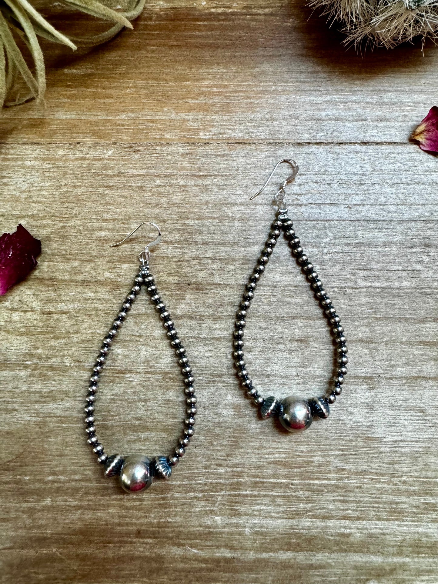 Teardrop beaded earrings, A7DAA67B-8F29-497D-955C-8A03121A4ECA