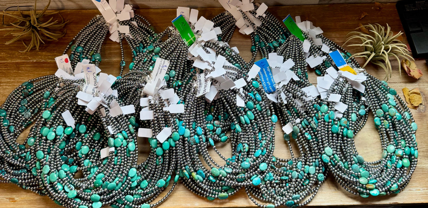 Turquoise necklaces, product B749C0A7-7A9F-4224-B962-A6CBFE0A248B.