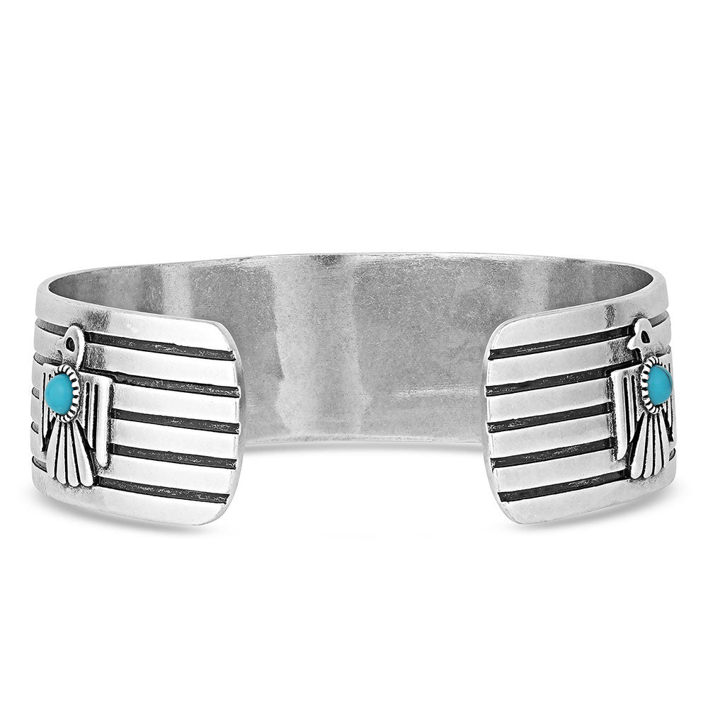 BC4905 Turquoise Thunderbird cuff bracelet