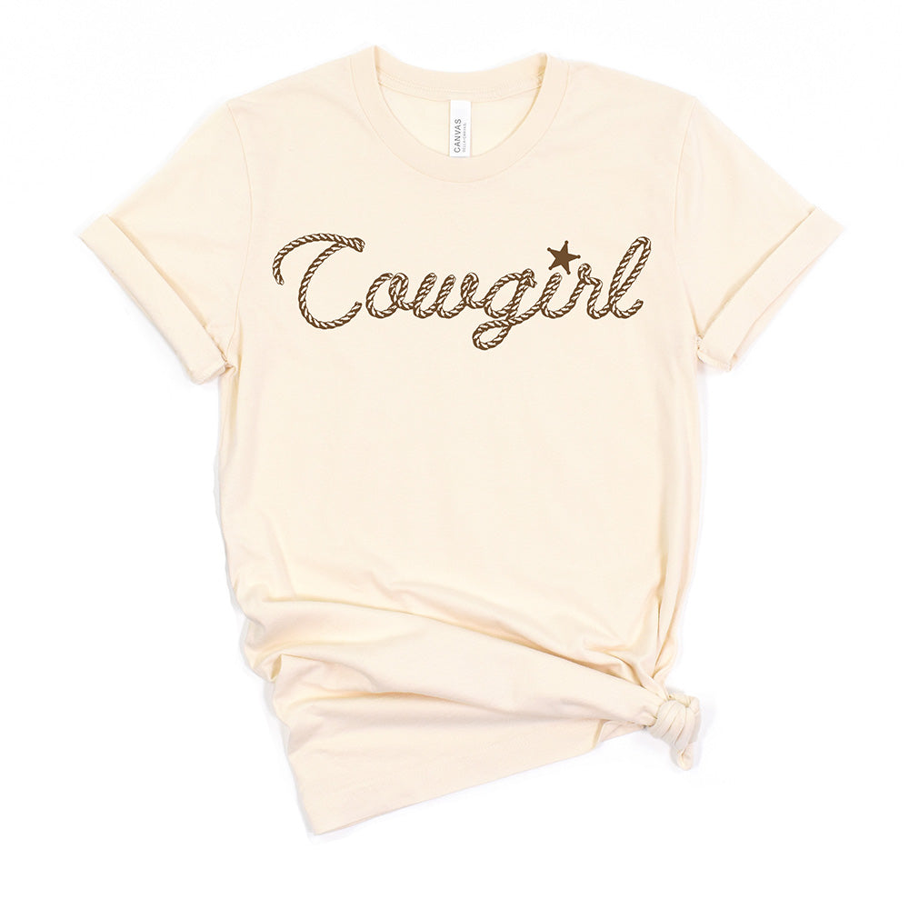 Cowgirl rope design t-shirt