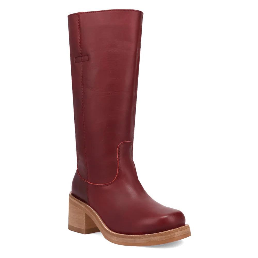 Red leather tall boot DI2287-608
