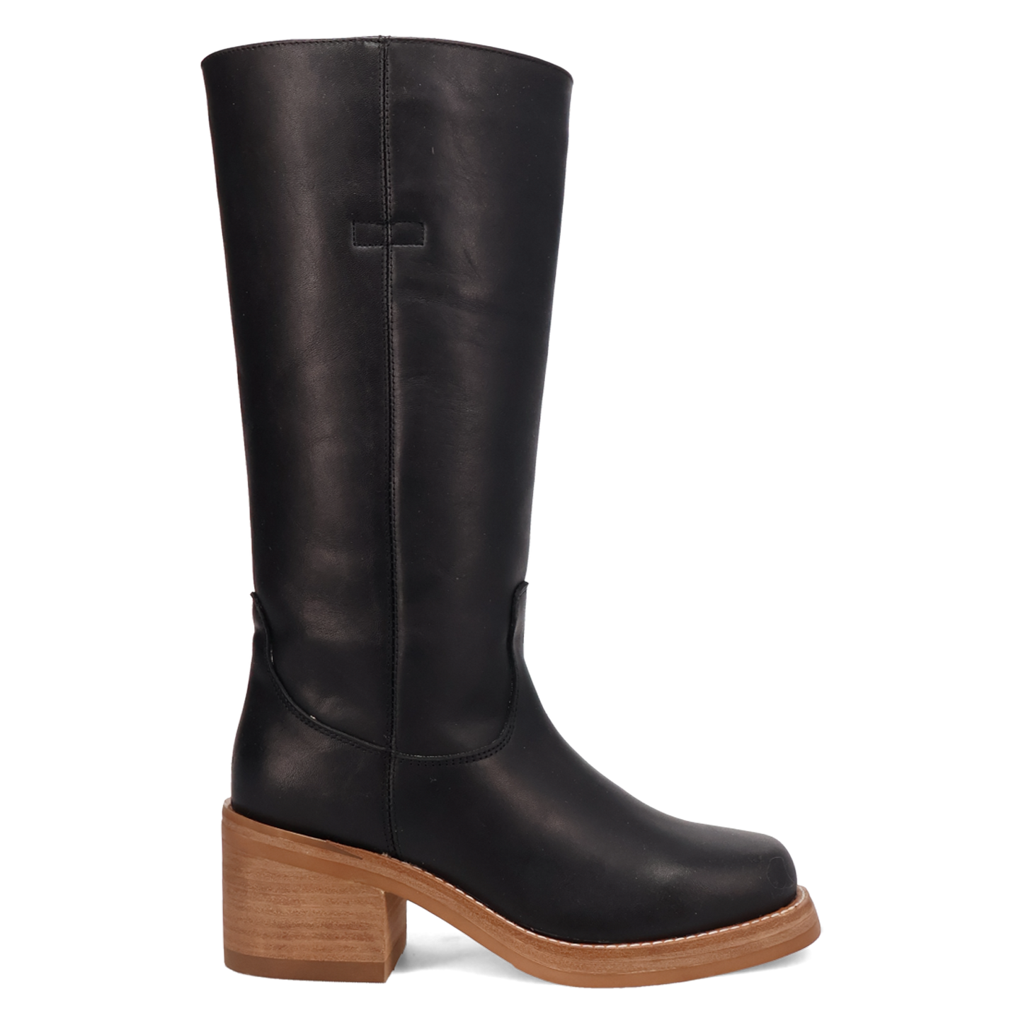 Black Leather Boot DI2287-BK_2