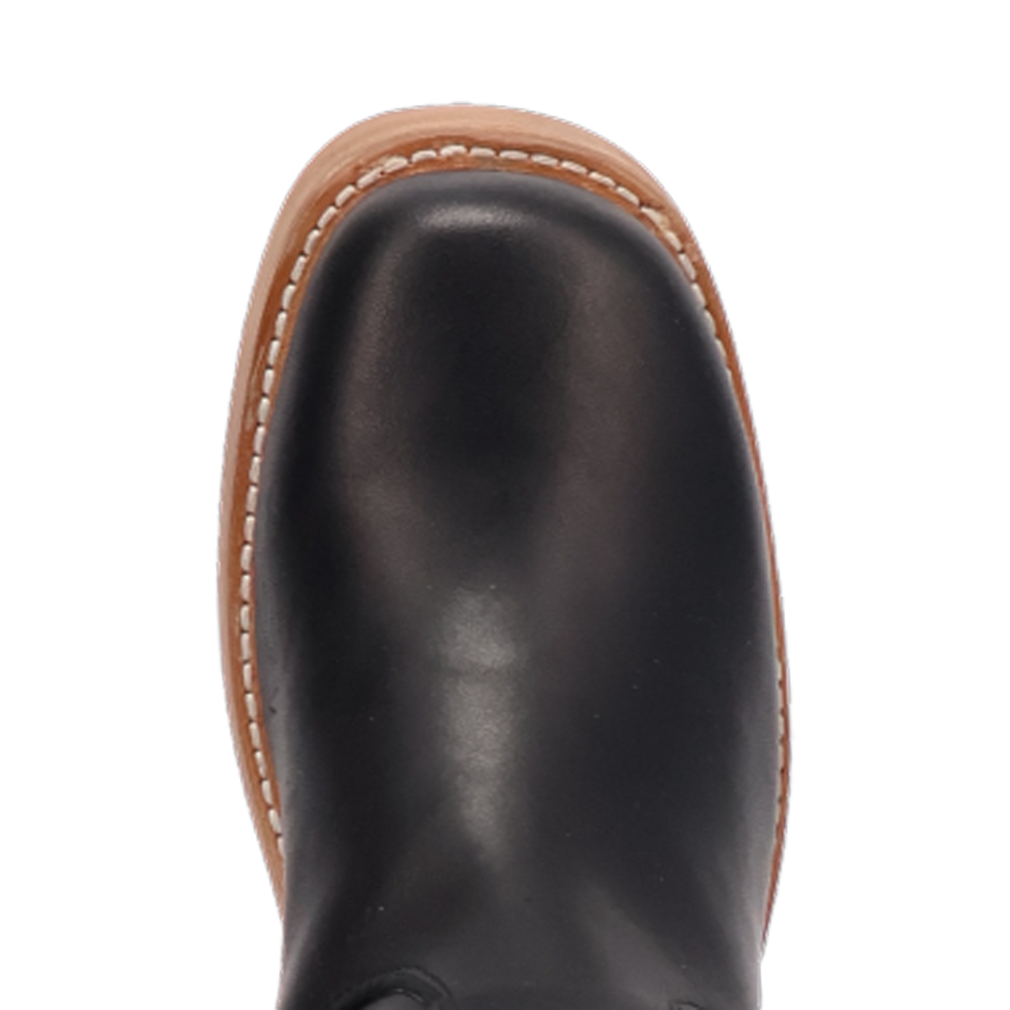 DI2287-BK_6 Black Leather Boot Top View