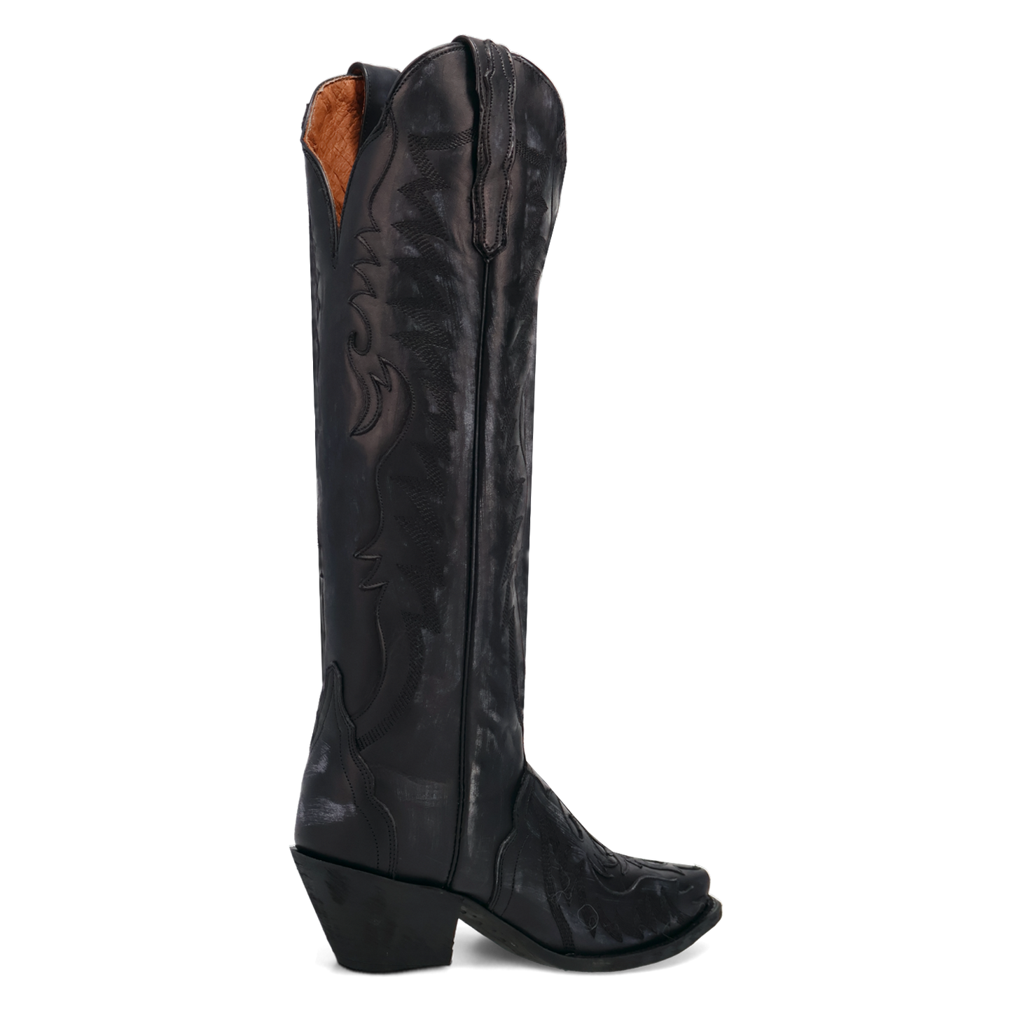 Hallie Leather Boot in Black Cowboy Boot by Dan Post