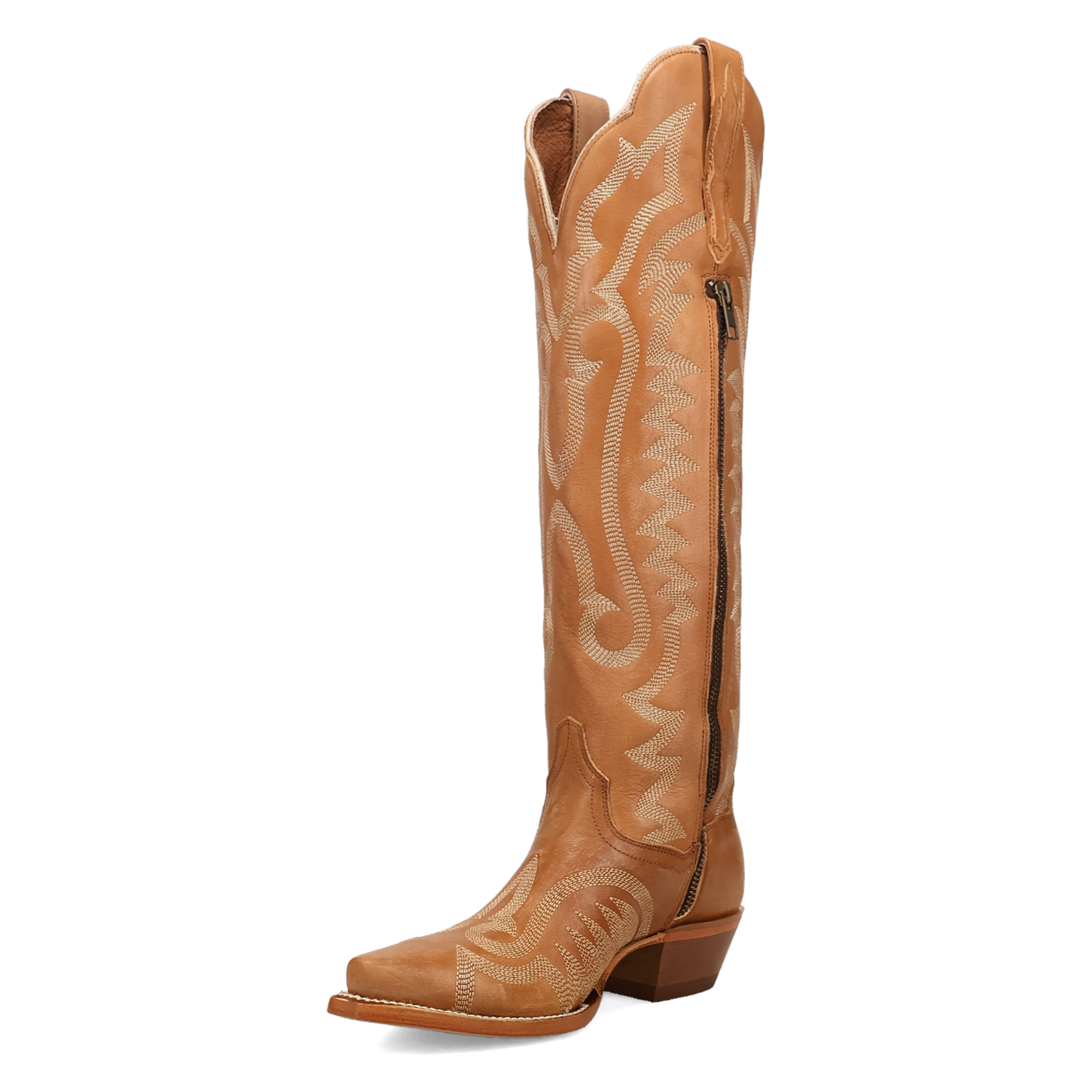 Jocelyn Tan Knee High Leather Women's Cowboy Boot by Dan Post