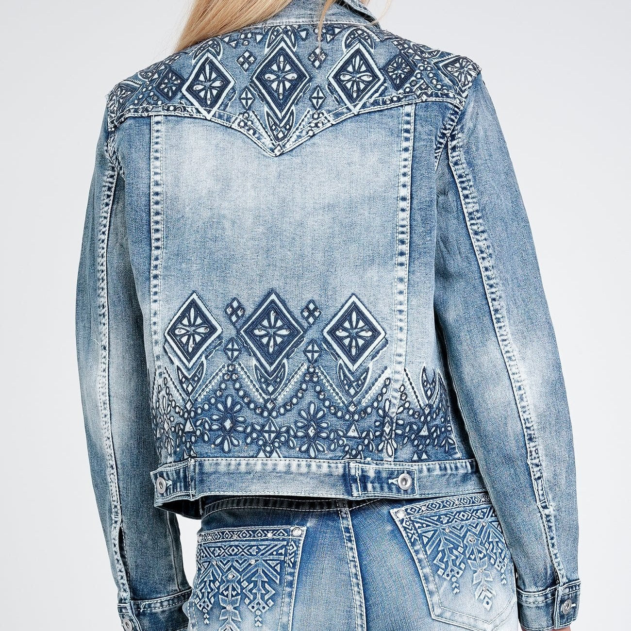 Embroidered denim jacket, DSC00908