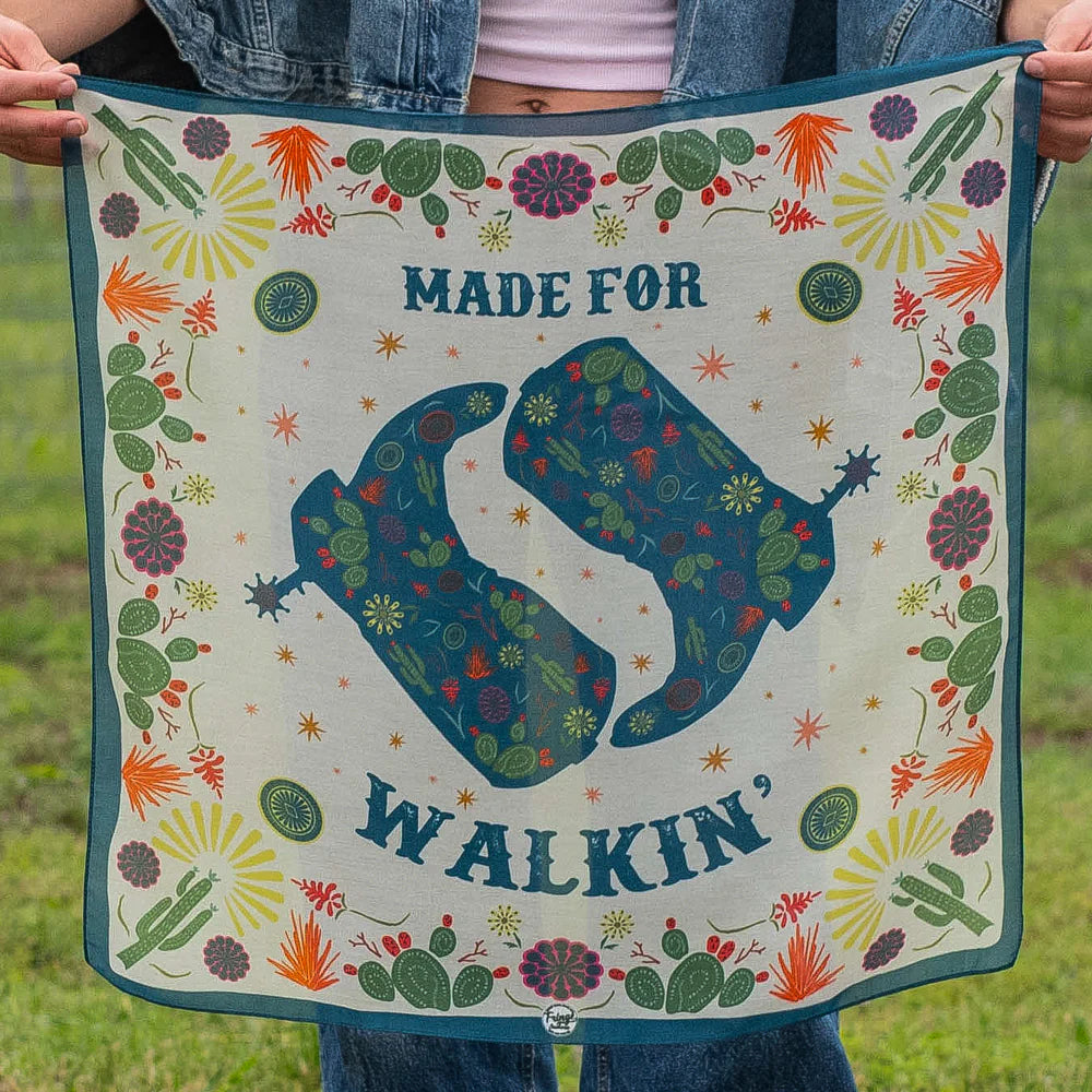 Cowboy boot bandana Made for Walkin