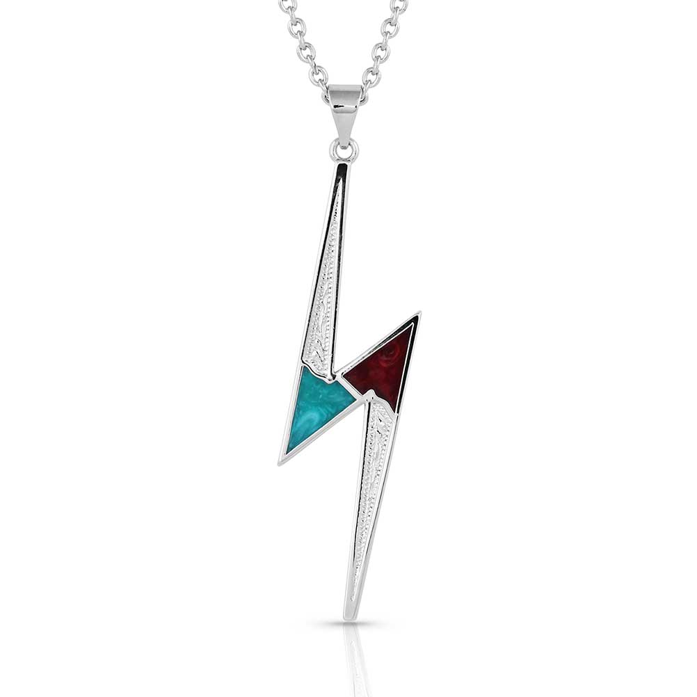 E-Bynder-NC5320 Lightning Bolt Pendant Necklace