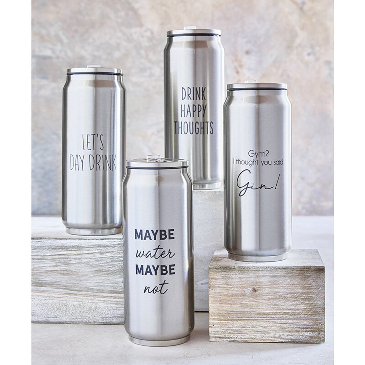 Stainless steel drink cans with funny quotes, F1412B__62598