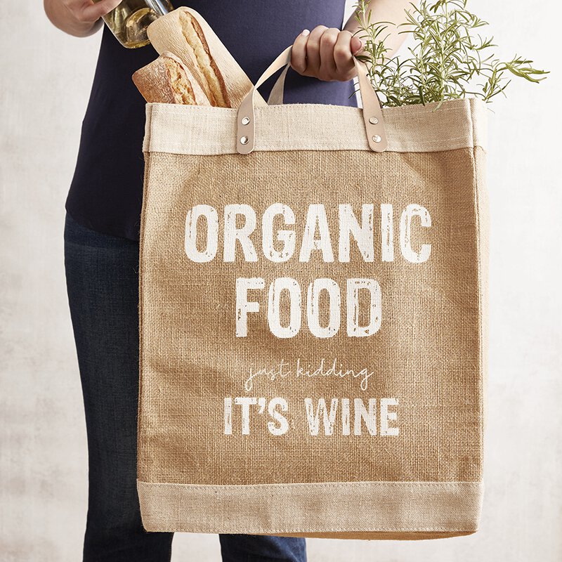 F2779A Organic Food Bag with Wine & Bread