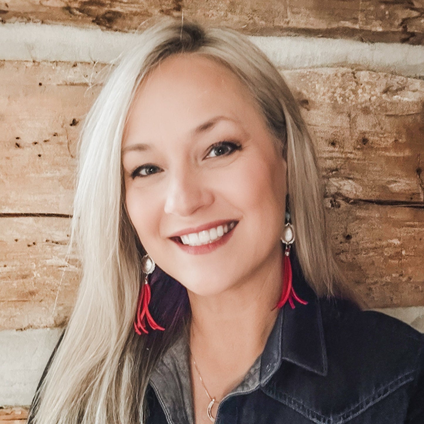 Smiling woman, Facetune photo, January 2, 2024