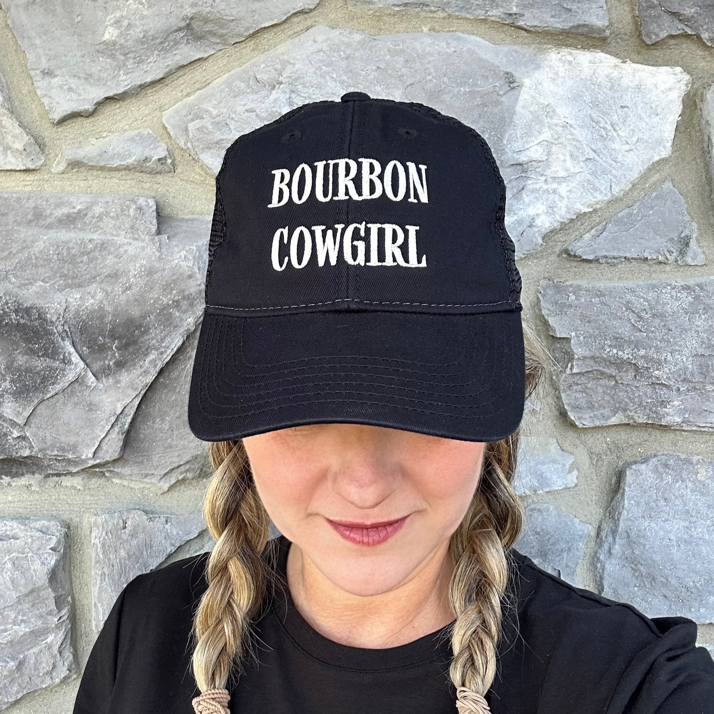 Bourbon Cowgirl Embroidered Relaxed Twill Trucker Hat