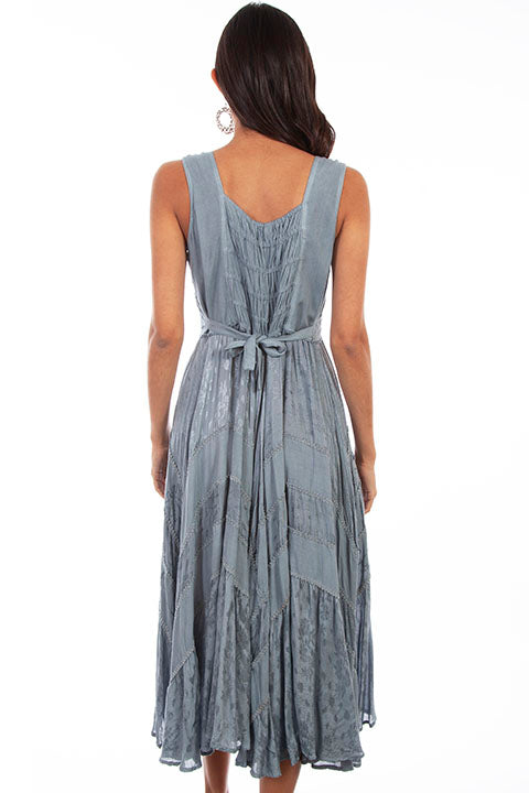 HC118-ASG-bk blue maxi dress preview