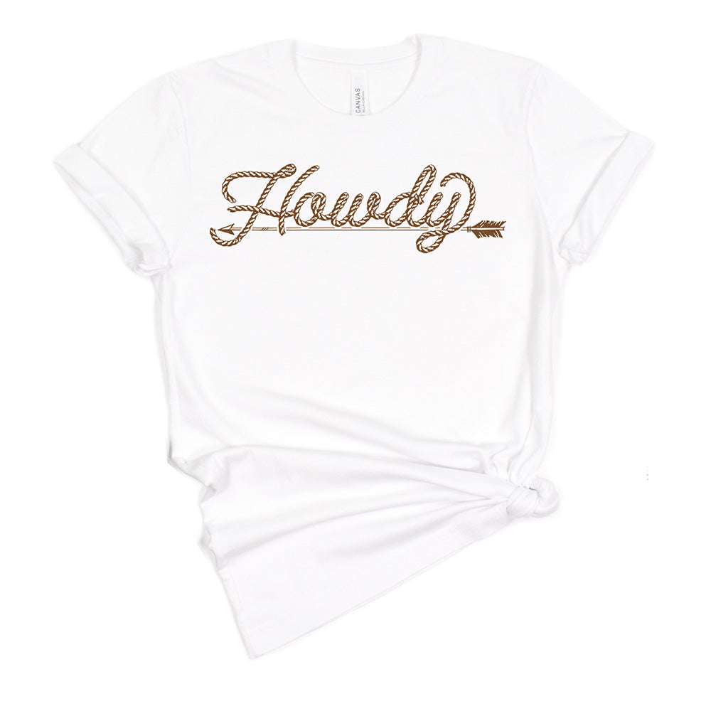 Howdy T-shirt with rope design from Howdy10web