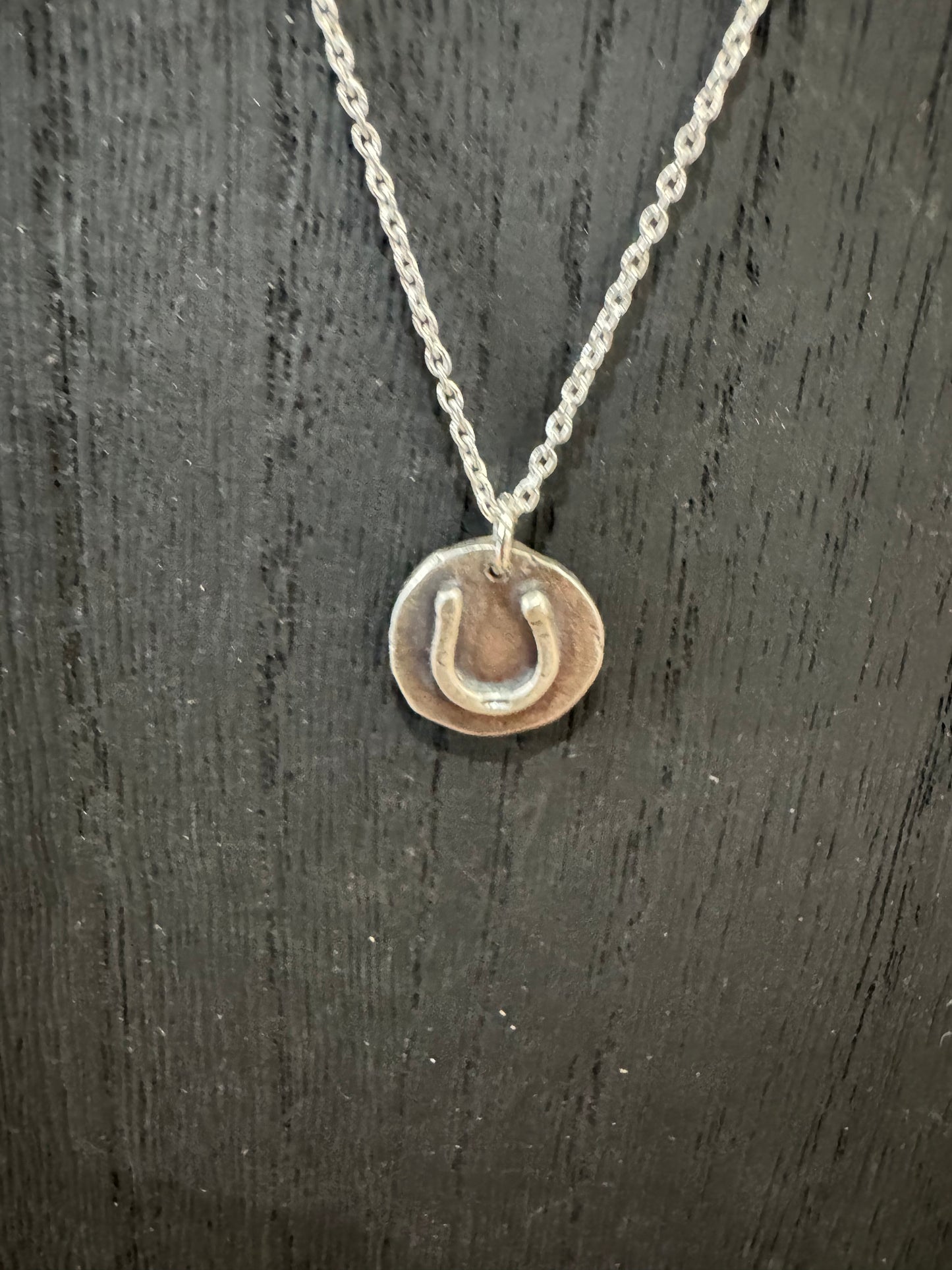 Horseshoe Cutie Sterling Silver Coin Necklace – Petite Lucky Charm