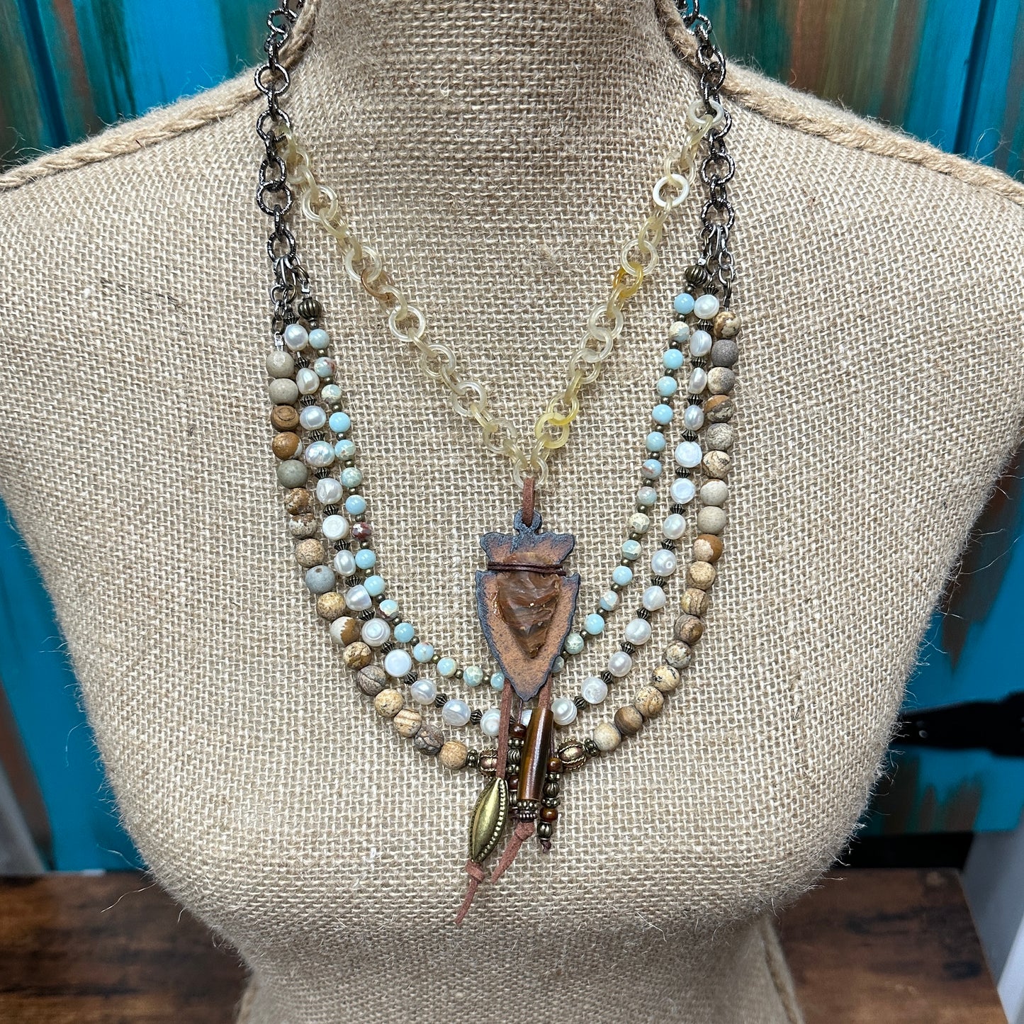 Layered artisan necklace, IMG_8345_2