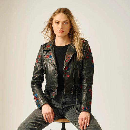Isabella Leather Jacket by Mauritius