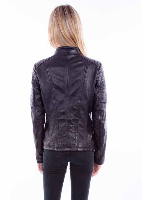 Black leather jacket L1109-11-bk preview