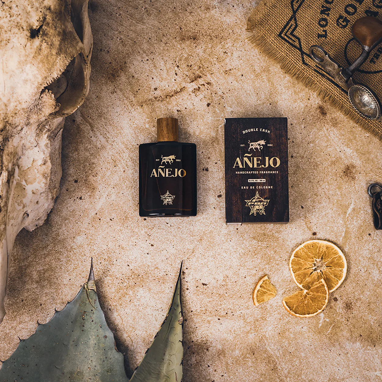 Lifestyle Anejo cologne bottle and box