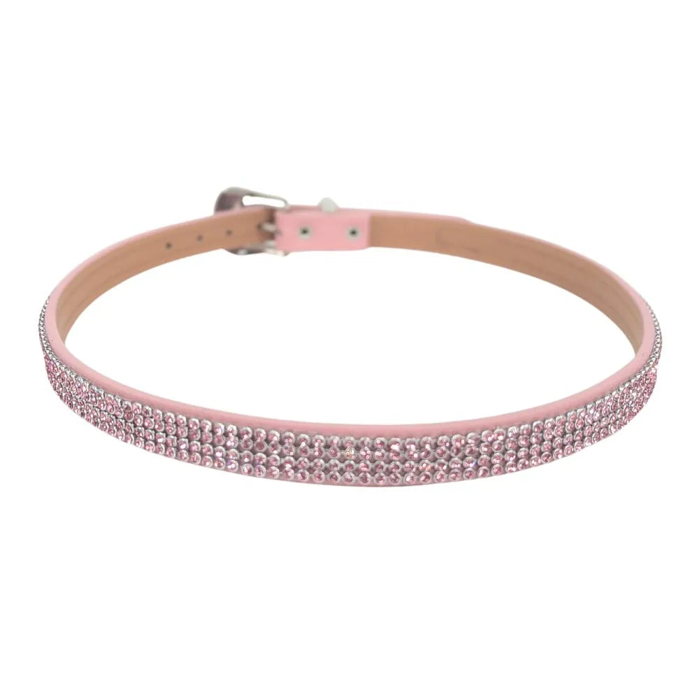 Pink Luna hatband with rhinestones