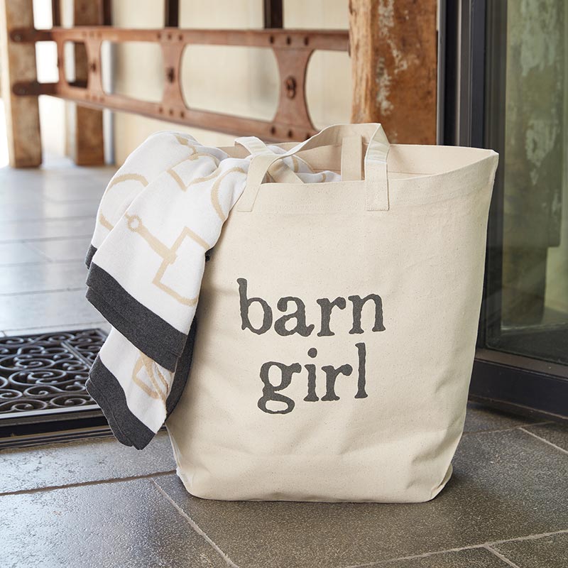 Barn Girl tote bag with blanket - N6334-ftr