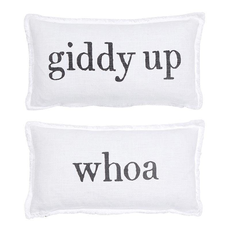 N6338 giddy up & whoa decorative pillows