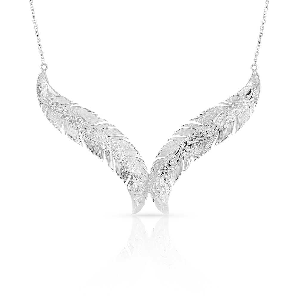 NC5194 Feather Necklace - Sterling Silver