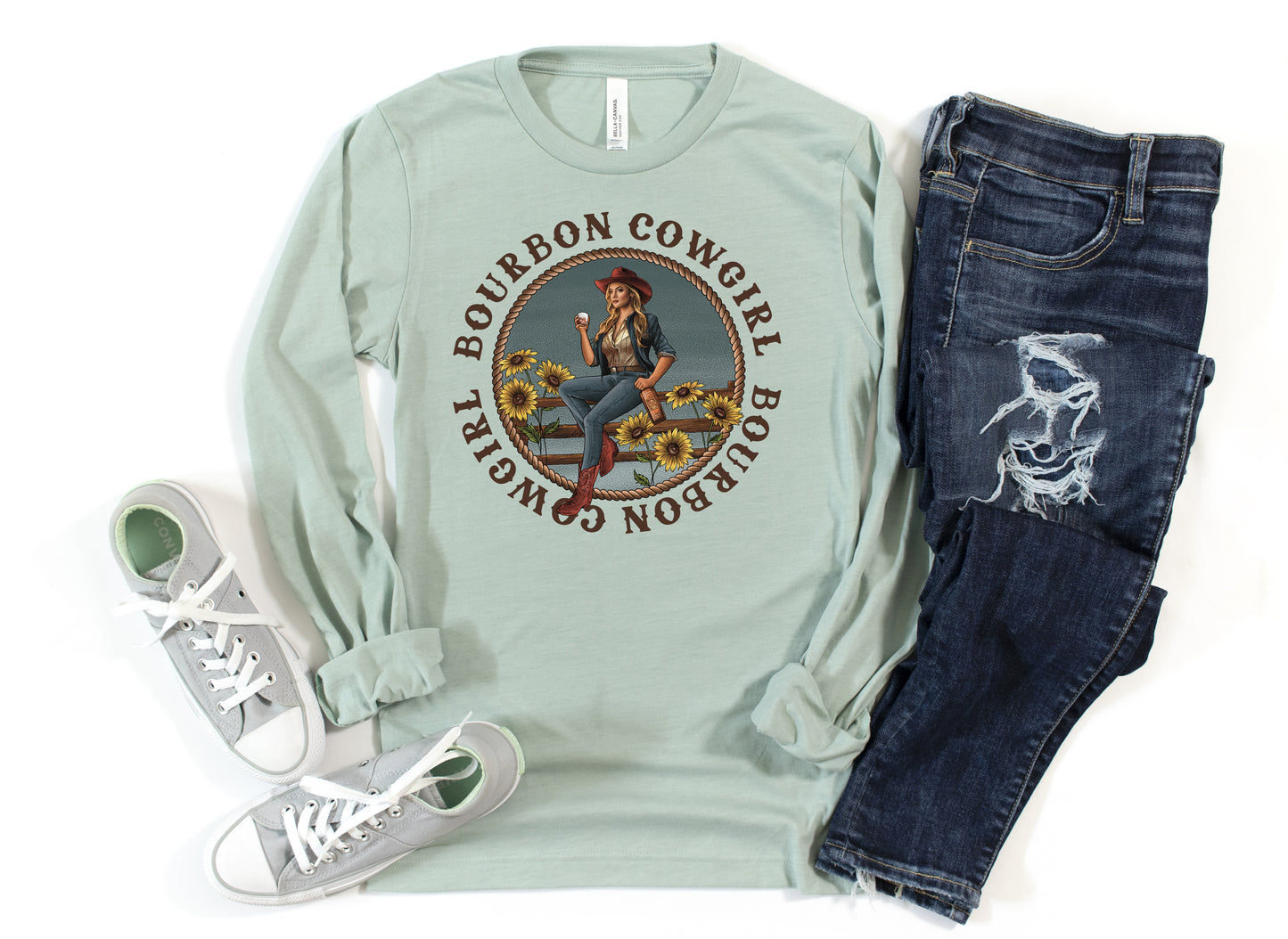 New BC Logo Tee - Bourbon Cowgirl graphic