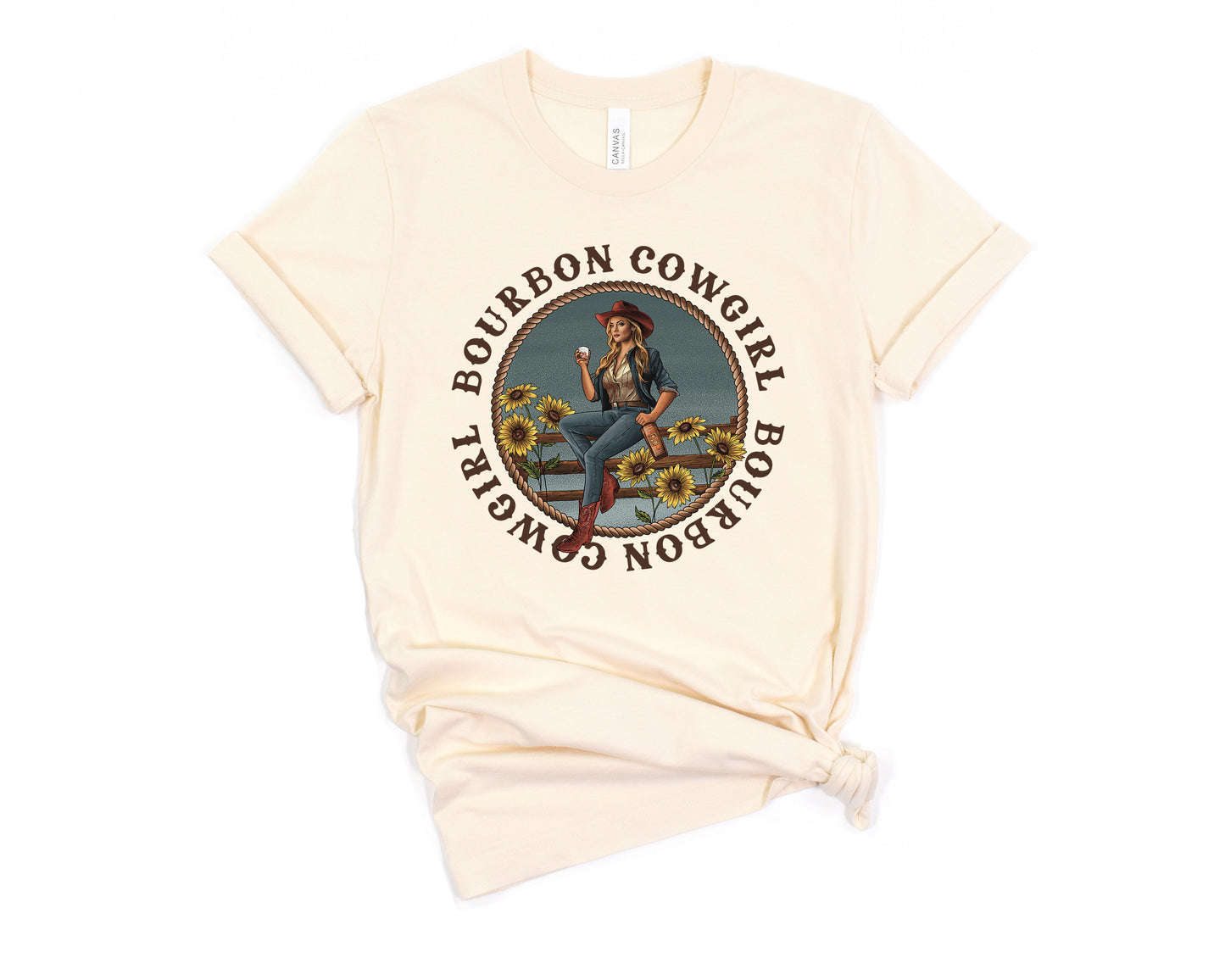 Bourbon Cowgirl logo tee shirt