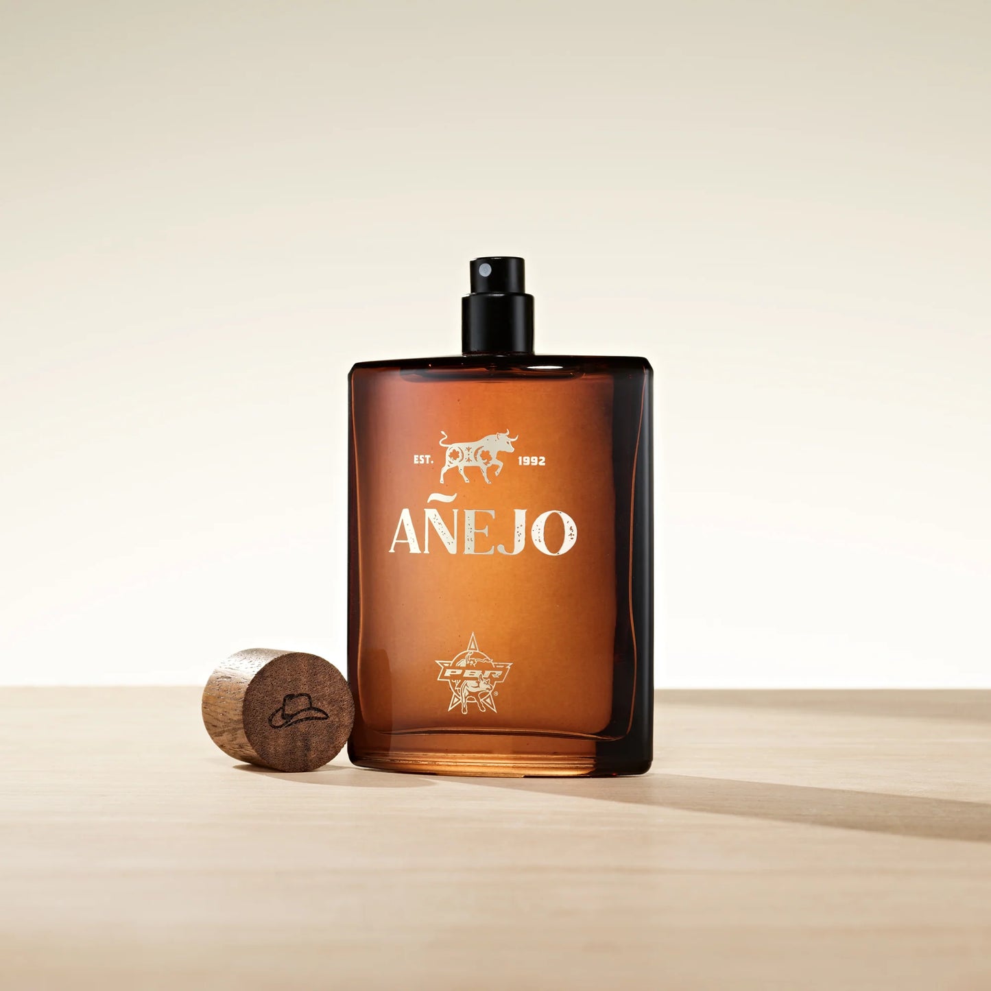 PBR Anejo EDC fragrance bottle with cap off