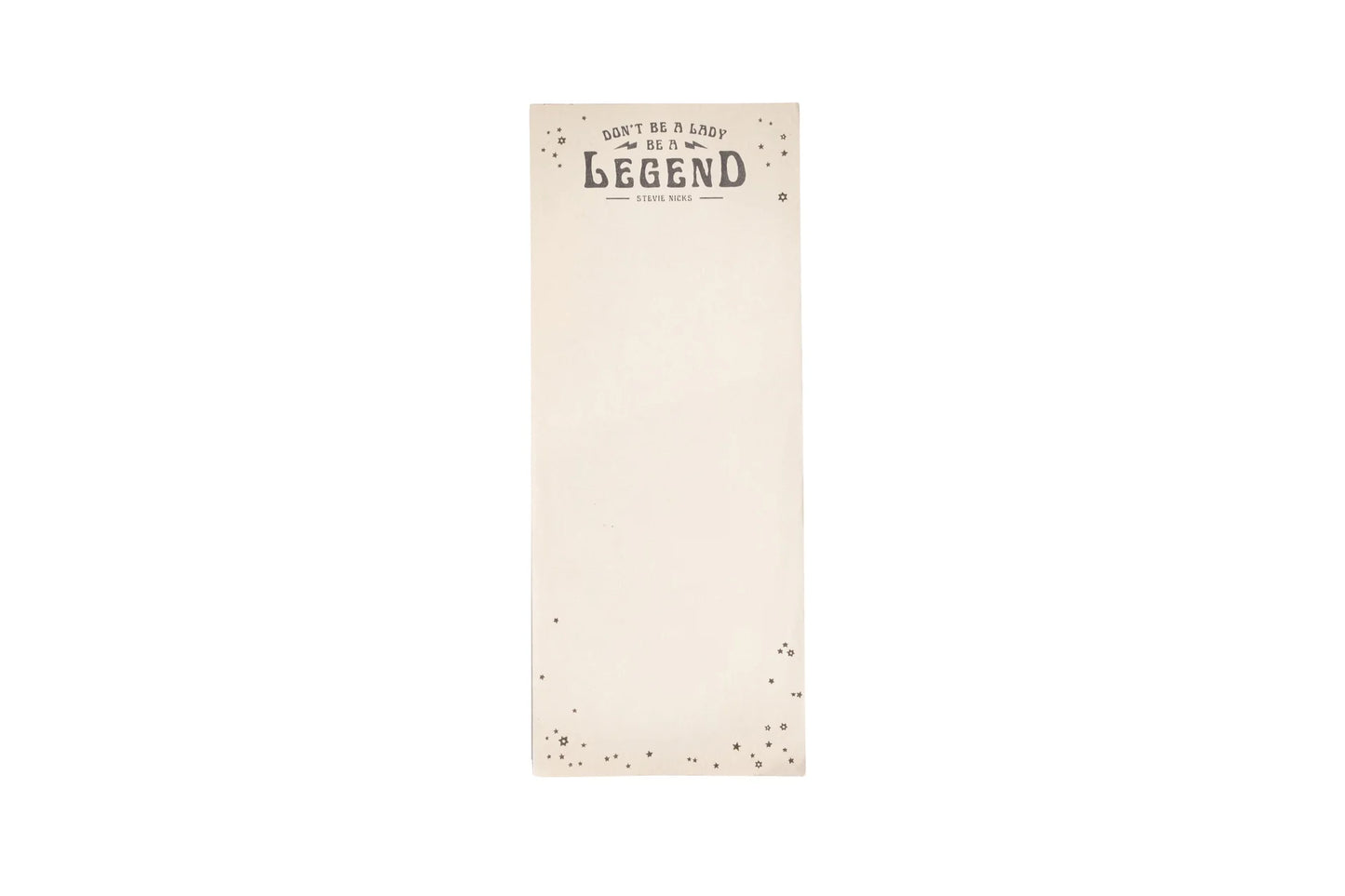 Stevie Nicks Don't Be A Lady, Be A Legend notepad
