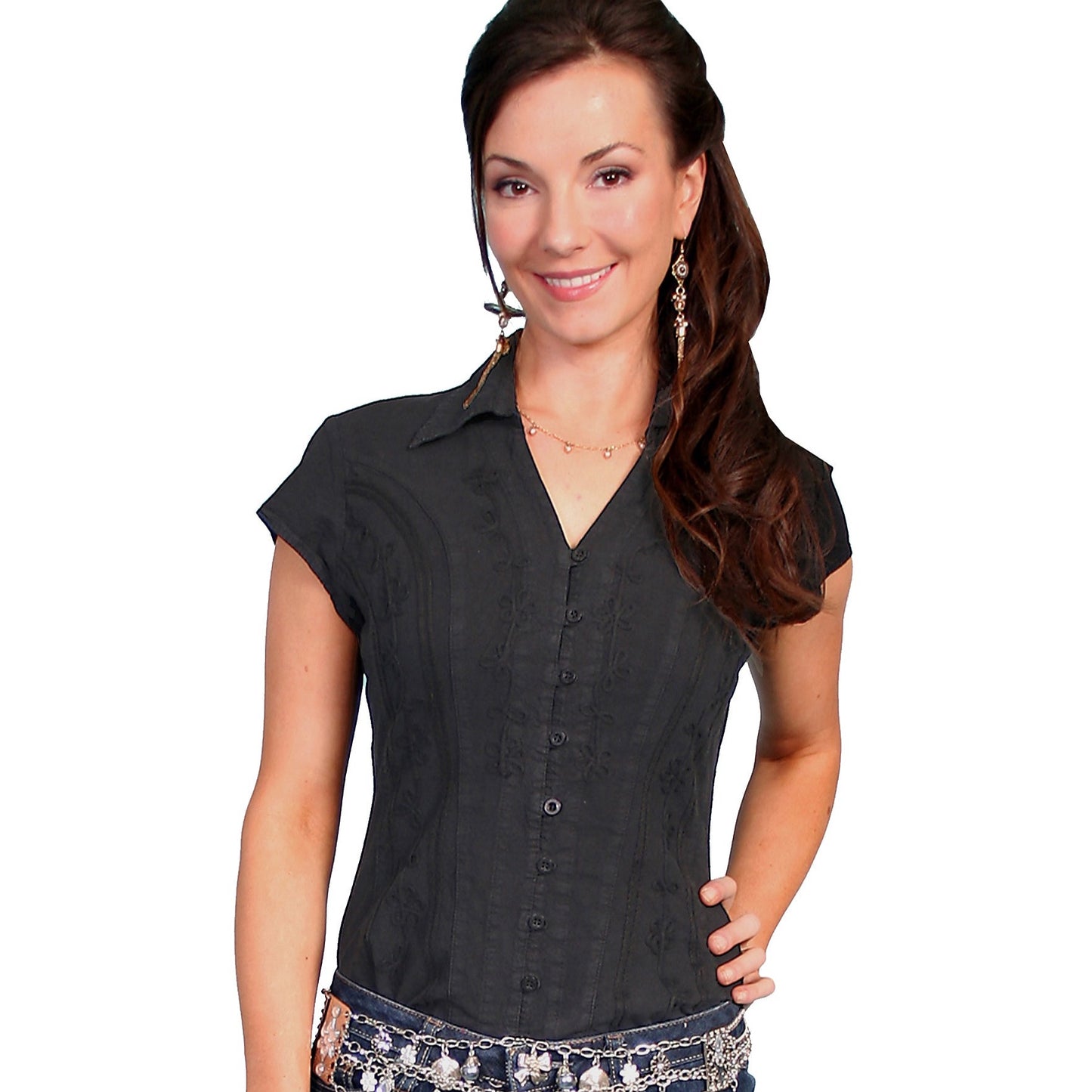 Black PSL-066-BLK women's shirt