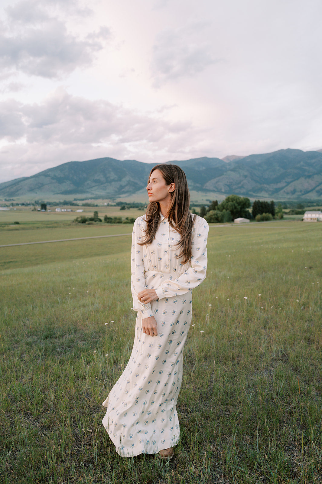 Dahlia Dress in Kindred Floral by Folk Saint