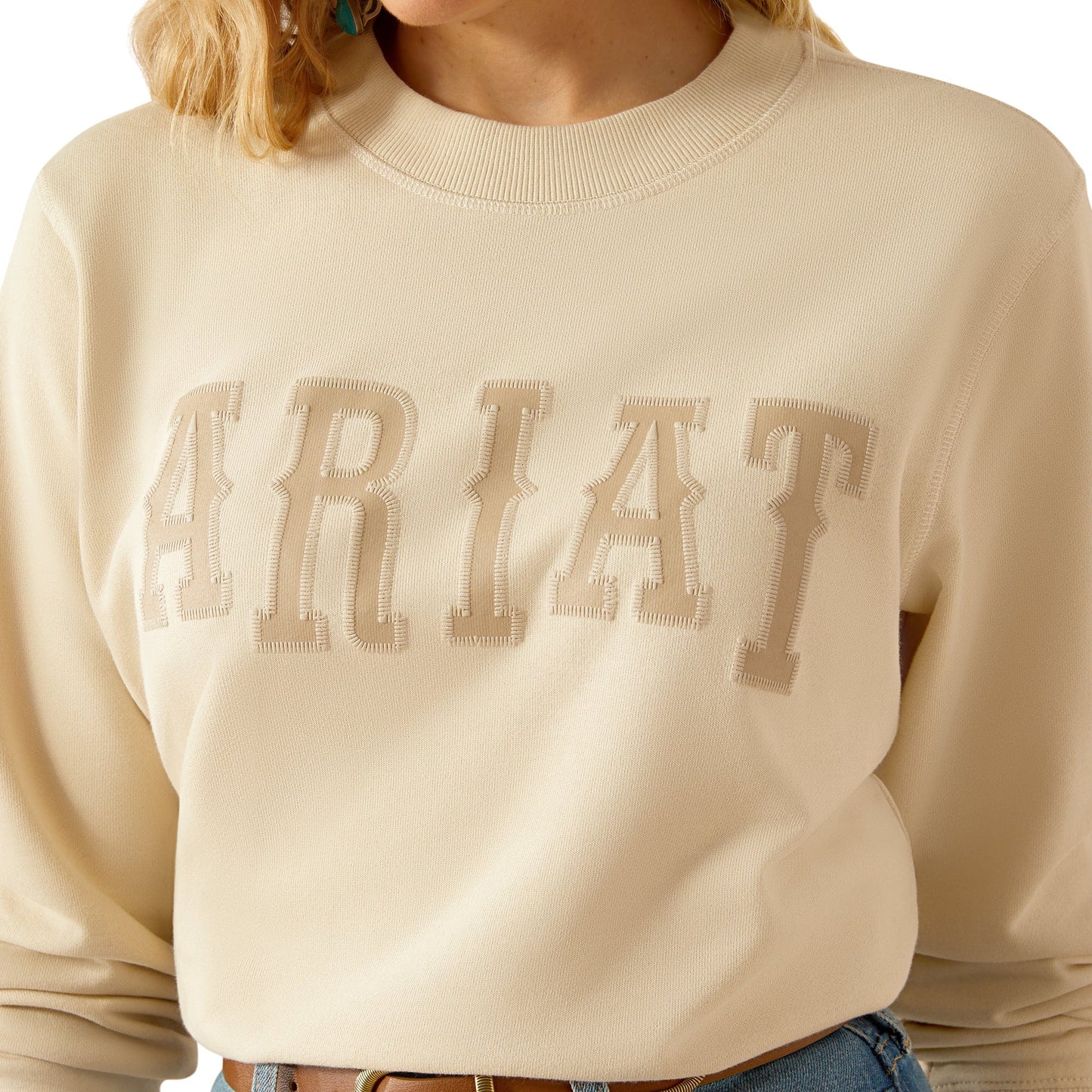 Ariat sweatshirt detail, S25_WMS_WEST_10054499