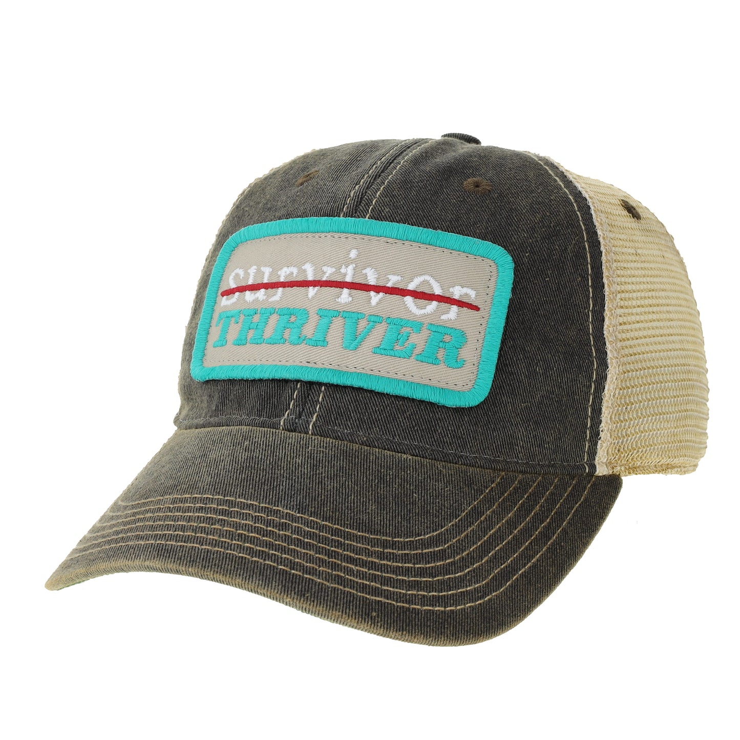 STBlack Survivor Thriver hat